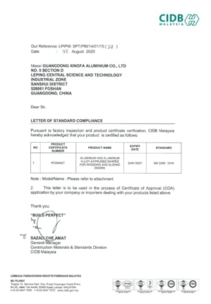 CIDB letter
