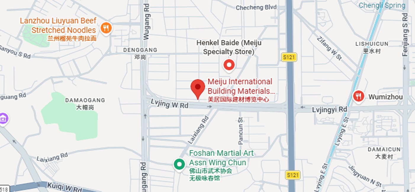 Map: Meiju International Building Materials Expo Center, Foshan