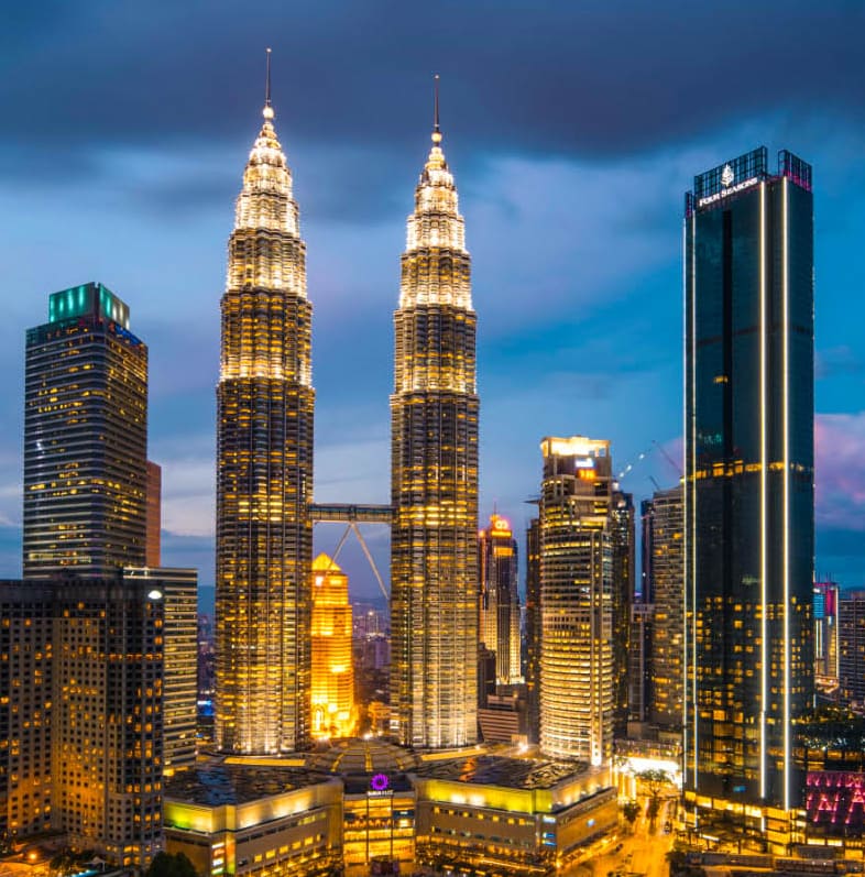 Kuala Lumpur skyline at night