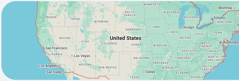Map of the United States