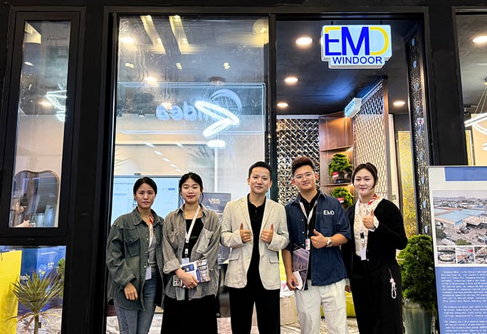 EMD team on the stand at Indonesia Building Technology Expo