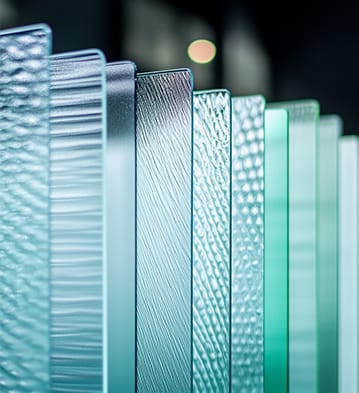 Glass sheets with different textures and coatings