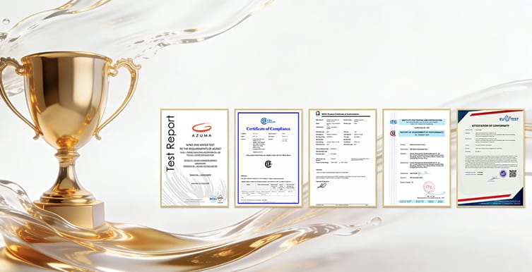 Trophy and EMD test reports and certificates