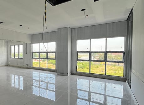 Typical floor before partitioning