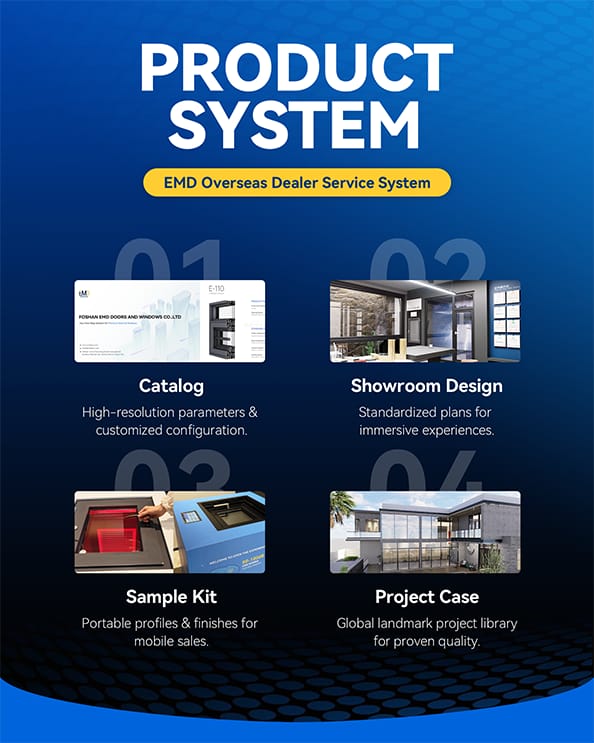 Product System – catalogue, showroom design, sample kit and project cases