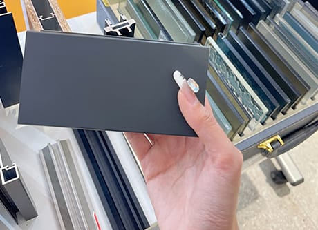 Colour and glass sample options