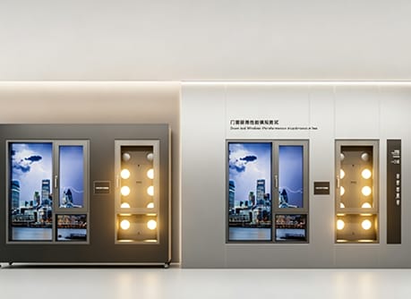 Functional test benches in the showroom